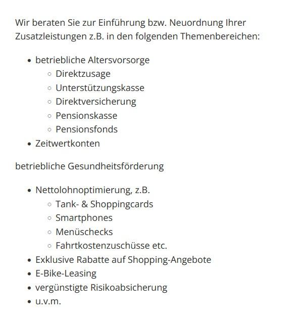 Absicherung des Unternehmens 